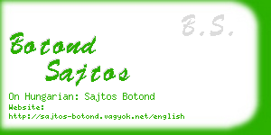 botond sajtos business card